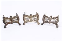 Lot 320 - Three late Victorian Silverer menu holders...