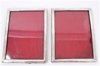 Lot 346 - Pair late Victorian Silverer photograph frame...