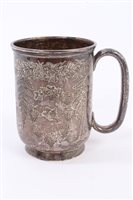 Lot 355 - Edwardian Silverer christening mug of...