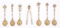 Lot 359 - Six fine quality 19th century Italian cast...