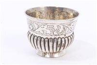 Lot 367 - Late 19th century Russian Silverer vodka cup...