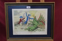 Lot 1183 - James Gillray (1757 - 1815), hand-coloured...