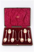 Lot 265 - Unusual set of six Edwardian Silverer...