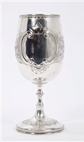 Lot 267 - Victorian Silverer goblet with Silverer gilt...