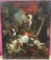 Lot 1073 - Manner of Eugène Delacroix (1798 - 1863), late...