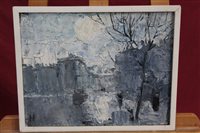 Lot 1084 - Brian Hagger (1935 - 2006), oil on board -...