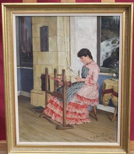 Lot 1089 - Reinhold Callmander (1840 - 1922), oil on...