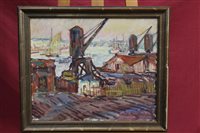 Lot 1094 - Sacha Finkelstein (1895 - 1942), oil on canvas...