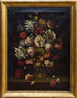 Lot 1095 - Manner of Juan de Arellano (1614 - 1676), oil...