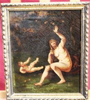 Lot 1104 - Follower of William Blake (1757 - 1827), oil...