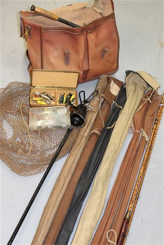 Lot 903 - Selection of fishing rods - including Ogden...