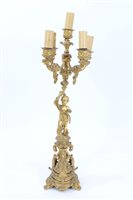 Lot 755 - Late 19th century French gilt metal...