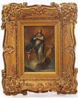 Lot 1052 - 18th century Spanish School oil on copper -...