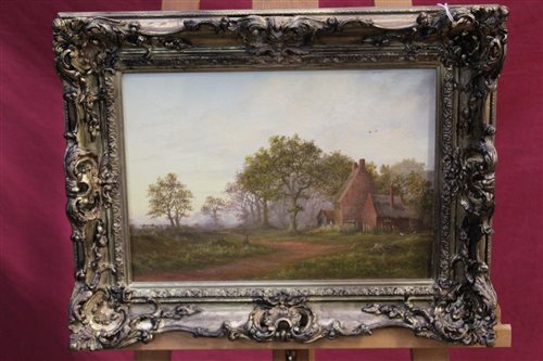 Lot 1053 - Jack Pulfer, oil on canvas - Norfolk landscape...