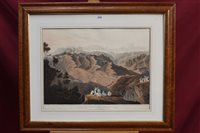 Lot 1016 - Early 19th century hand-coloured aquatint...