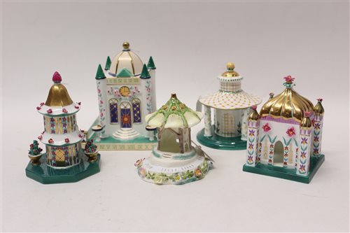 Lot 152 - Two Coalport limited edition cottages - The...