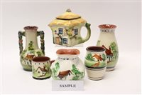 Lot 156 - Selection of Torquay pottery - including pair...