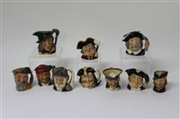 Lot 160 - Ten Royal Doulton character jugs - Town Crier...