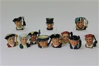 Lot 161 - Eleven Royal Doulton character jugs - Night...