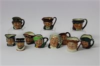 Lot 162 - Eleven Royal Doulton character jugs - The...