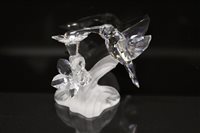 Lot 194 - Swarovski crystal figure of a hummingbird, boxed