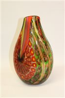 Lot 210 - Fine Murano studio glass vase by A. Rossetto,...