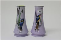 Lot 214 - SCarsce pair of 1930's Shelley vases decorated...