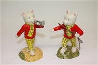 Lot 238 - Two Royal Doulton Rupert The Bear figures -...