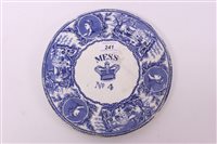 Lot 241 - 19th century blue and white transfer printed...