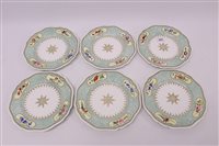 Lot 251 - Set of six Royal Worcester Cabinet plates,...