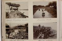 Lot 398 - Chinese black and white photographs in black...