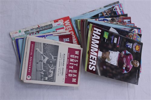 Lot 428 - Football Programmes - selection of West Ham...