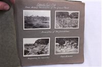 Lot 429 - Photographs in album - Construction work in...