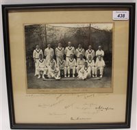 Lot 438 - Automobiliagraphs - Cricket - Team photograph '...