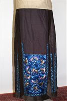 Lot 1004 - Late 19th century Chinese pleated wrap-around...