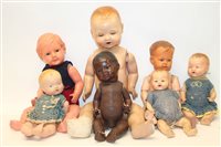 Lot 762 - Dolls - assortment of dolls - including black...