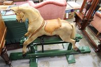 Lot 778 - Victorian-style child's rocking horse, signed -...