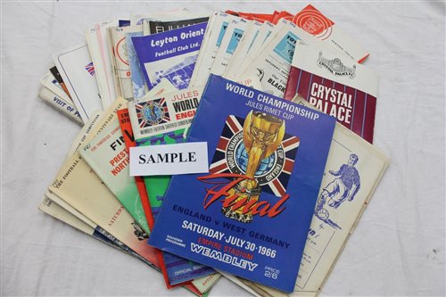 Lot 574 - Football programmes - large accumulation...