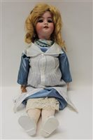 Lot 716 - Doll - large Simon & Halbig bisque head doll -...