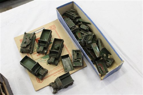Lot 720 - Selection of early Dinky military vehicles...