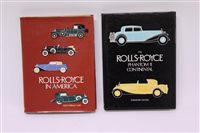 Lot 963 - Bookss - Rolls-Royce in America, by John Webb...