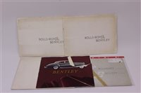 Lot 973 - Bookss - three 1960s Rolls-Royce and Bentley...