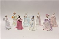 Lot 106 - Eight Coalport Femmes Fatales limited edition...