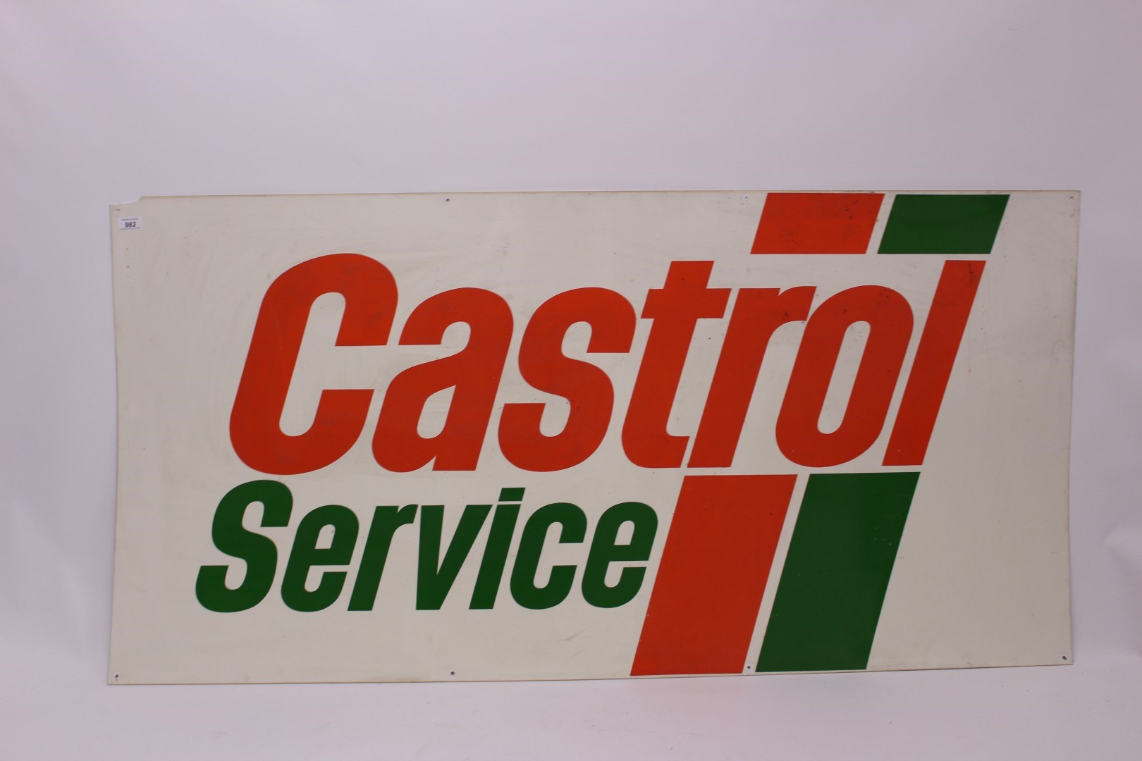 Castrol Service Sign Lot 982 - Large Castrol Service sign, circa 1980s
