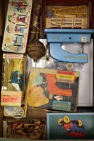 Lot 789 - Two children's sewing machines, plastic...