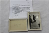 Lot 567 - Automobiliagraph - Winston Churchill, signed...