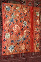 Lot 1014 - Late 19th / early 20th century Chinese silk...