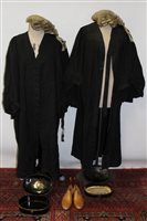 Lot 1029 - Vintage Academic gowns Ede & Ravenscroft (x 2)...