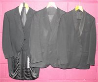 Lot 1030 - Gentlemen's vintage mourning jackets - one...