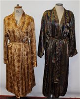 Lot 1048 - Two gentlemen's vintage dressing gowns - one...